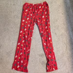 Festive Red Kids Pajama Pants